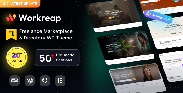 Workreap - Freelance Marketplace WordPress Theme Logo